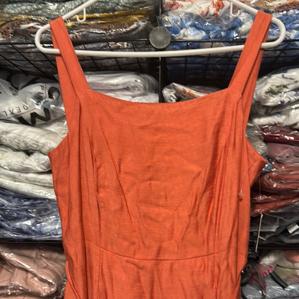 Taylor Orange Sleeveless Maxi Sundress - Picture 2 of 7